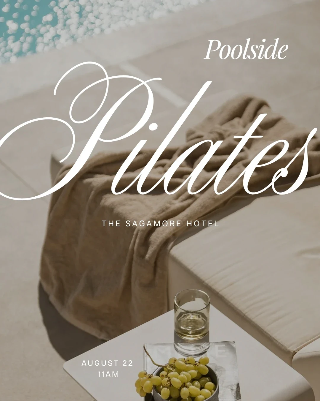 Poolside Pilates wellness event at The Sagamore South Beach in Miami Beach