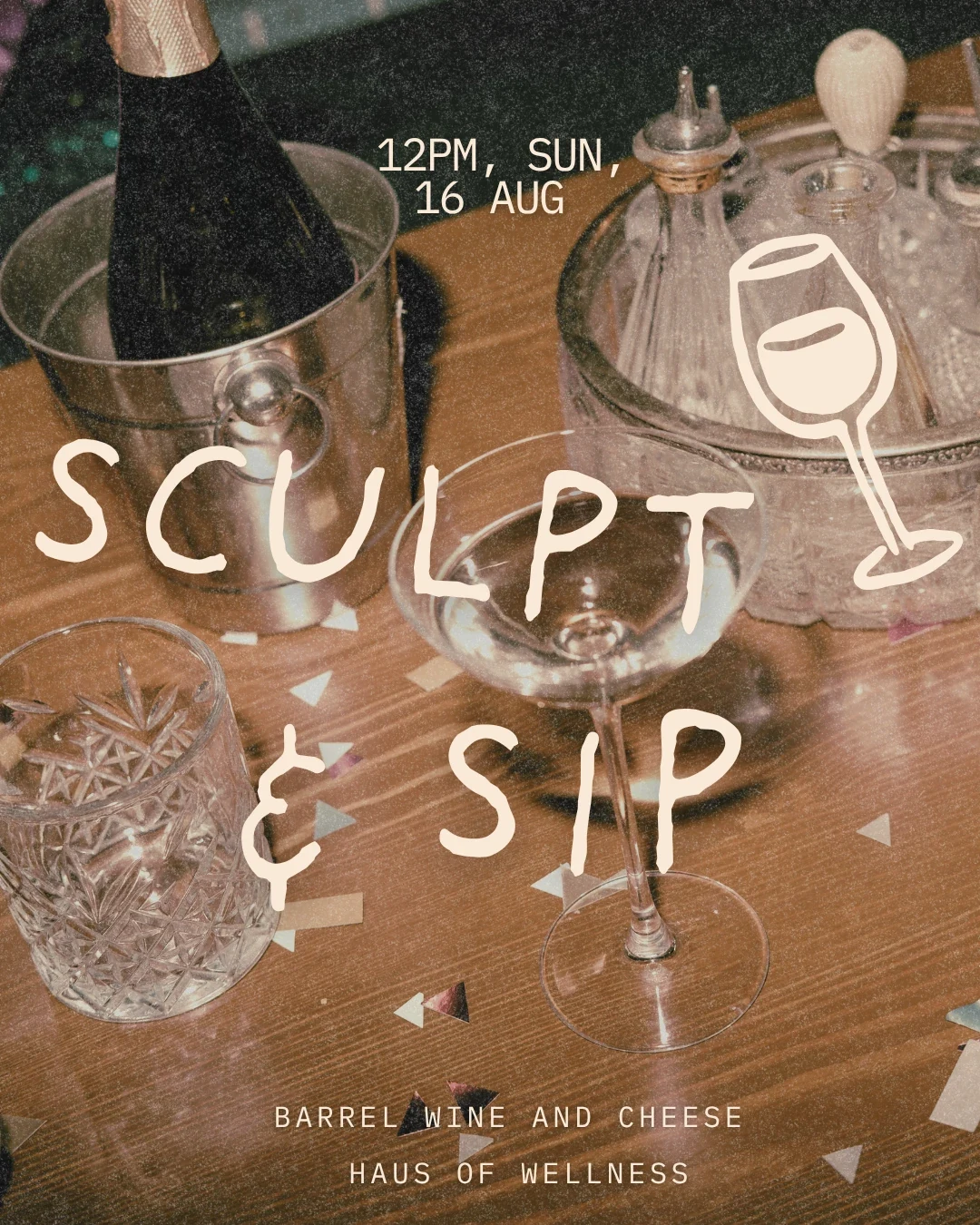 Sculpt and Sip Pilates and wine wellness event in Hallandale Beach Florida